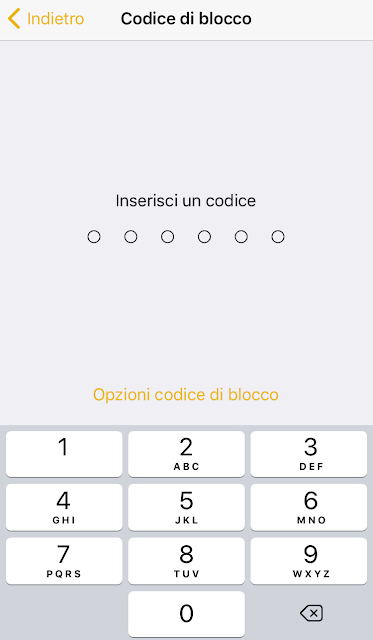 Inserisci un Codice di bloccoa 6 cifre su Telegram Messenger per iOS