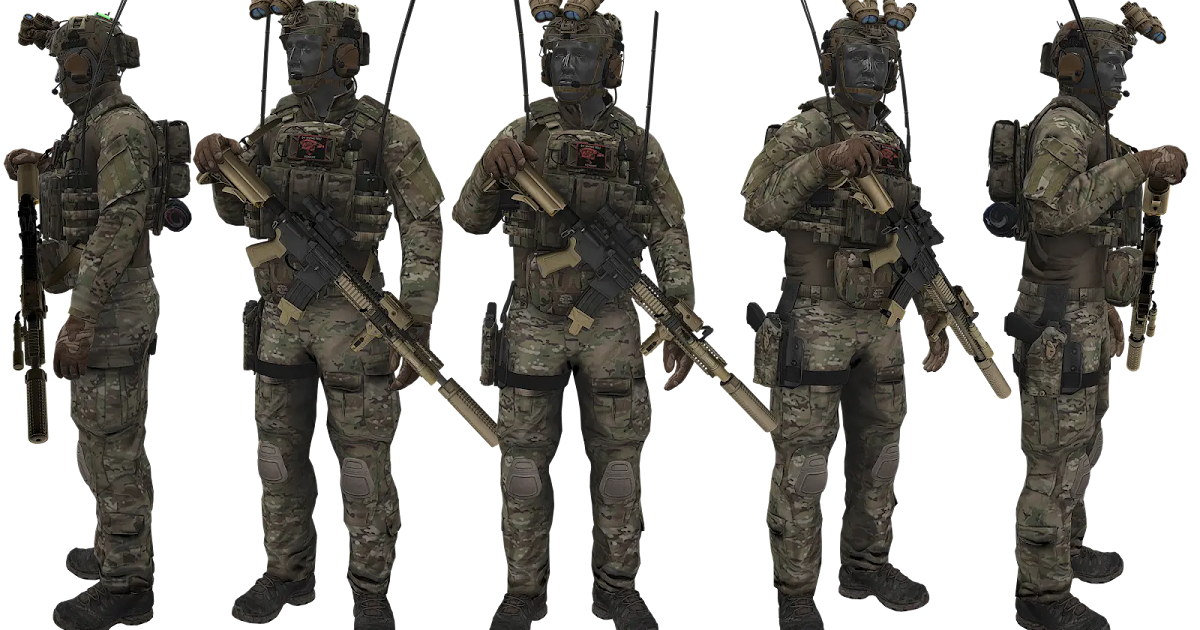 多彩に歩兵用装備を追加していく Arma 3 用の USP Gear & Uniforms MOD で Crye G3 uniform が