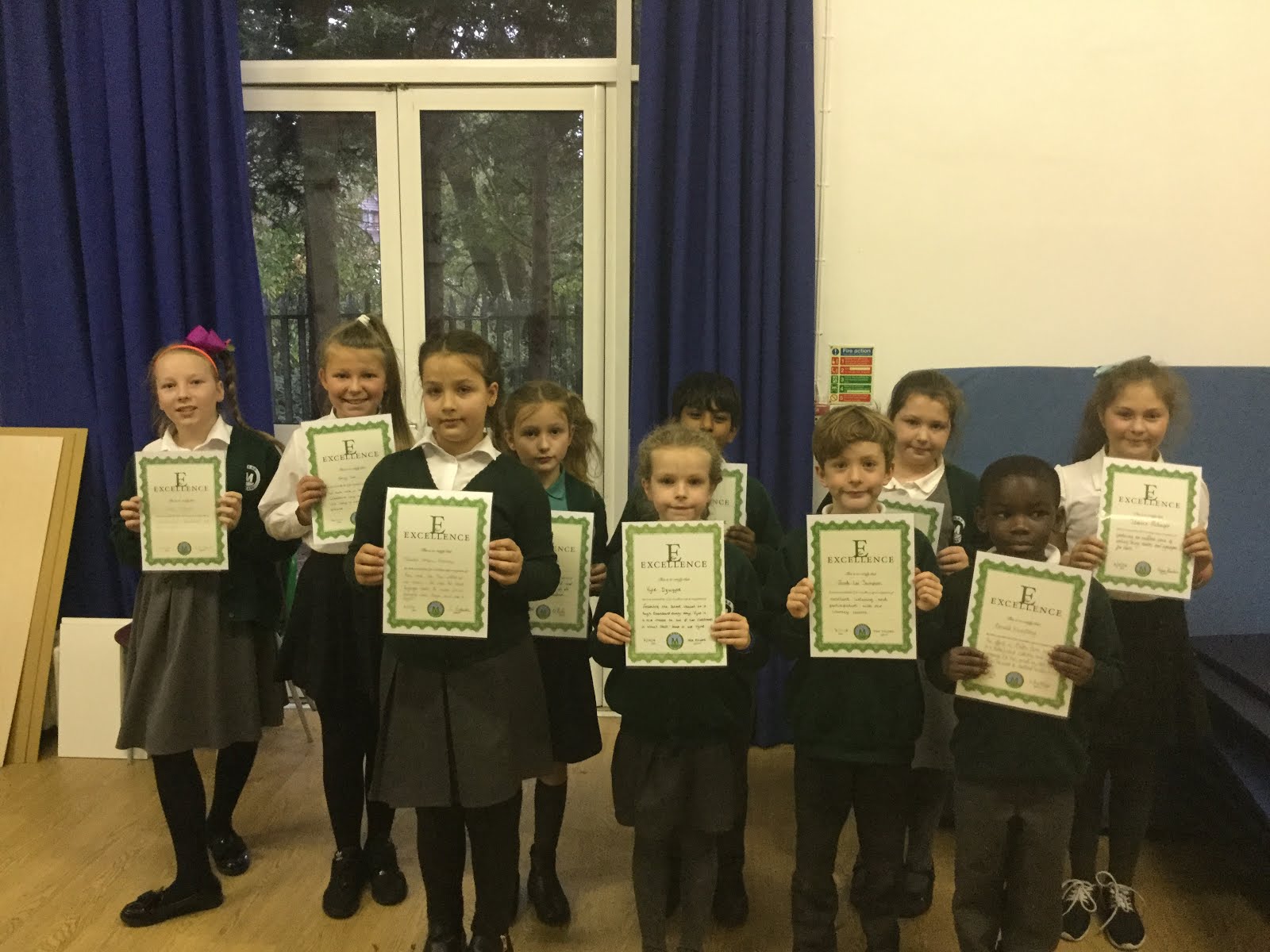 Mead Primary E for Excellent winners