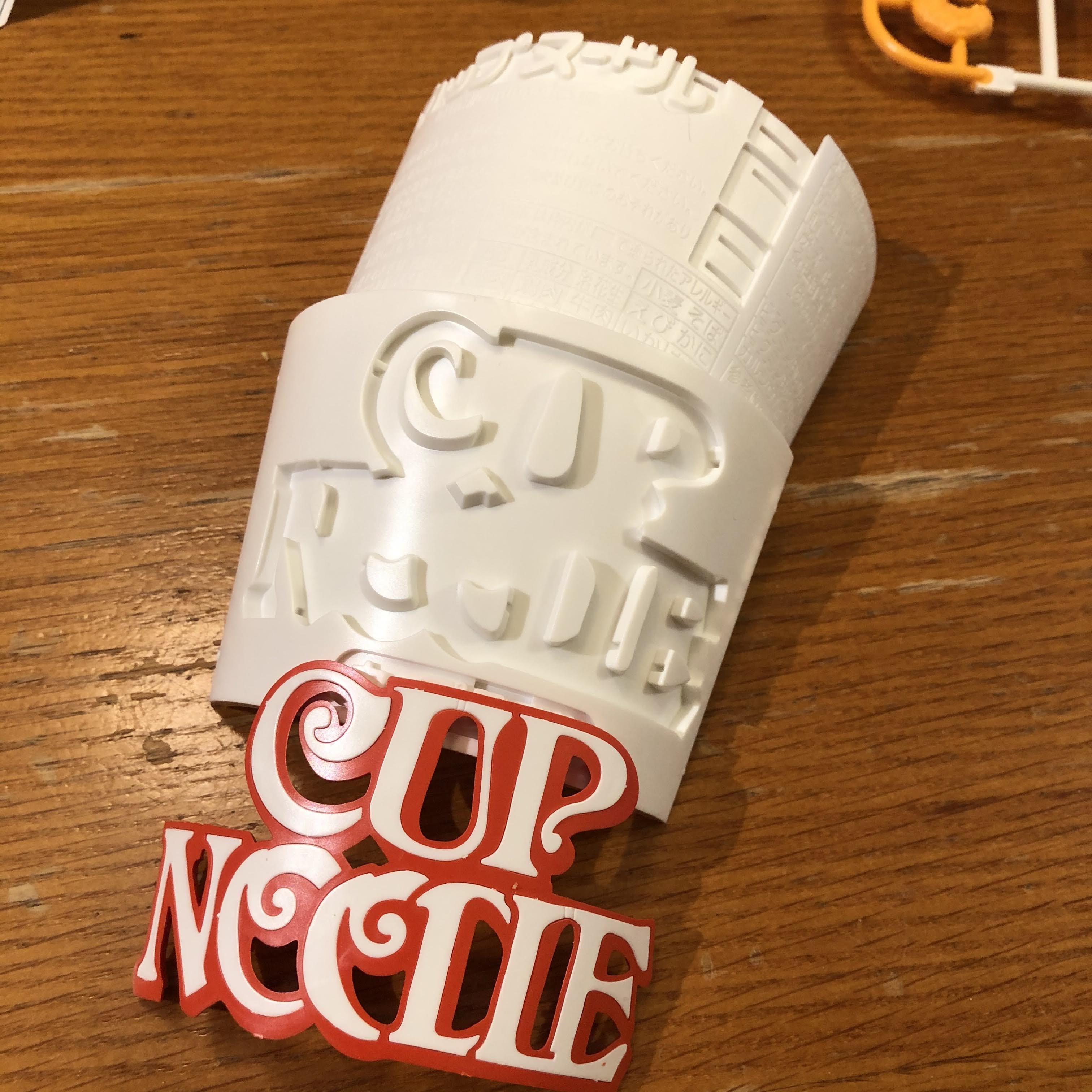 bandai cup noodles model kit