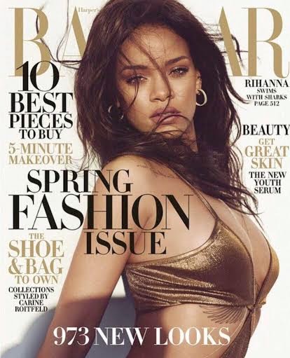 2 Rihanna stuns on the March cover of Harper's Bazaar Magazine