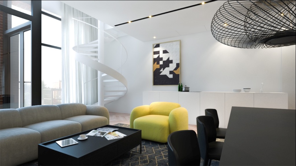 16 Living Room Kece dengan Aksen Warna Kuning - Majalah Rumah