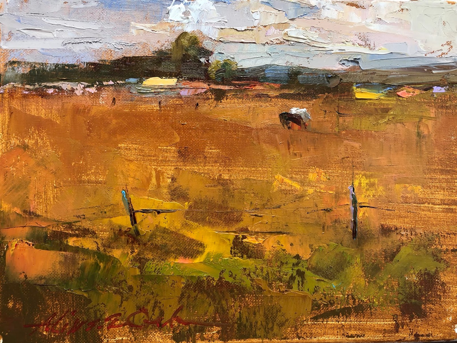 Aline Ordman Art oil and pastel demos