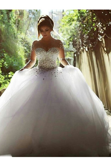 Extravagant natural Wedding dress