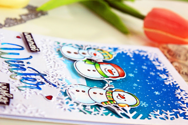 Sunny Studio Stamps: Feeling Frosty Layered Snowflake Frame Dies Winter Themed Cards by Chitra Nair Sunny Studio Stamps: Feeling Frosty Layered Snowflake Frame Dies Winter Themed Cards by Chitra Nair