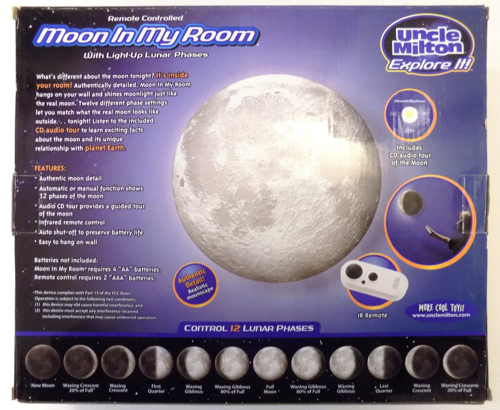 Toys and Stuff: Uncle Milton's 'Moon In My Room' Decor Light