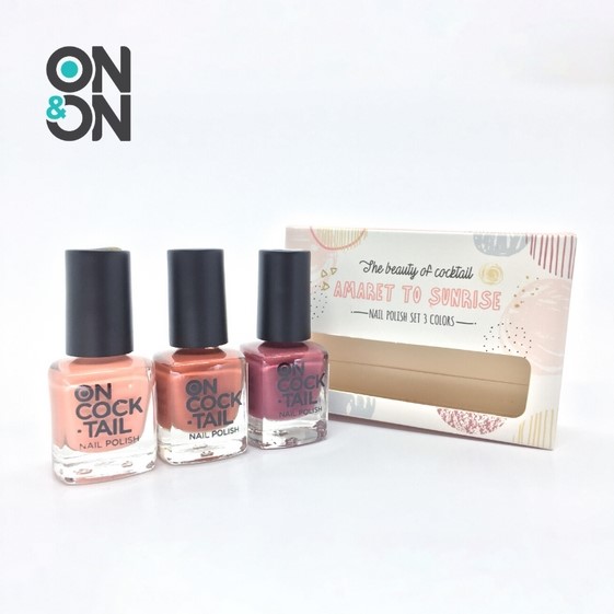 SET SƠN MÓNG 3x6ml AMARETTO SUNRISE – ON&ON