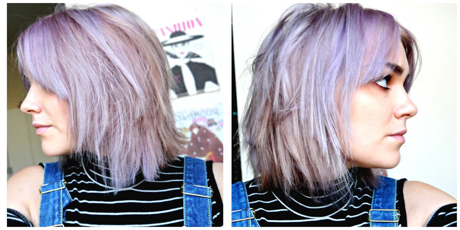 Turning blonde hair lilac with Bleach London 'Violet Skies' Good Golly Miss Hollie Lifestyle