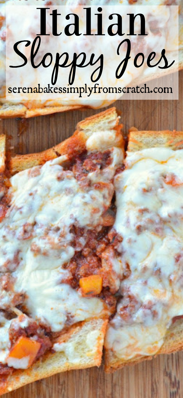 Italian Sloppy Joes an easy weeknight meal and family favorite! 
