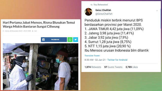 Geisz Chalifah Ungkap Penduduk Miskin Terbanyak Ada di Jatim, Sindir Risma? Geisz Chalifah Ungkap Penduduk Miskin Terbanyak Ada di Jatim, Sindir Risma?