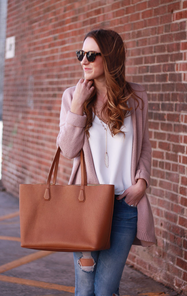 Blush Cardigan Twenties Girl Style
