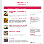 Media Object, Simple Blogger Template