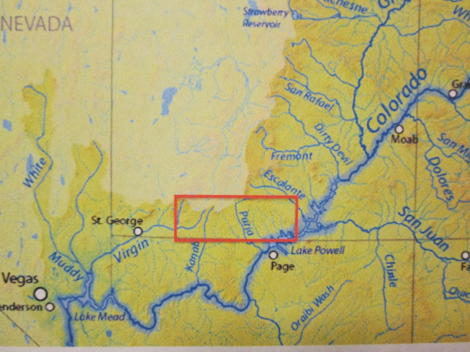 Kane County Utah: Main Waterways of Kane county