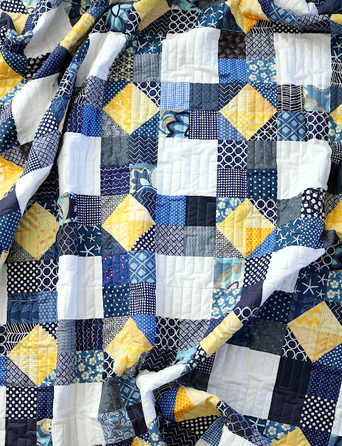 Scrappy Susannah quilt block tutorial from Andy at A Bright Corner