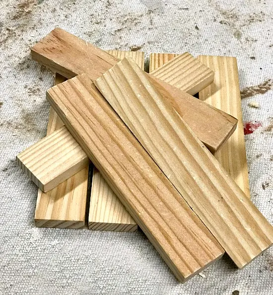 DIY Stenciled Pallet Coasters using scrap wood