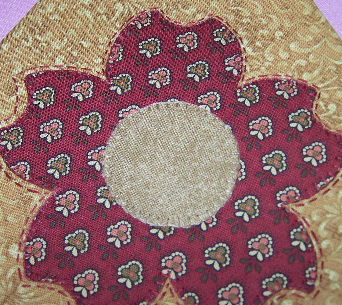 Sunday stitching raw edge applique