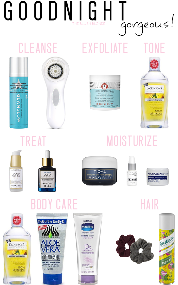 night beauty routine