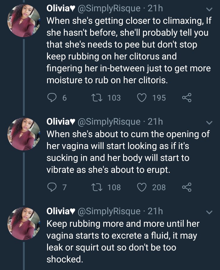 Orgasm Twitter