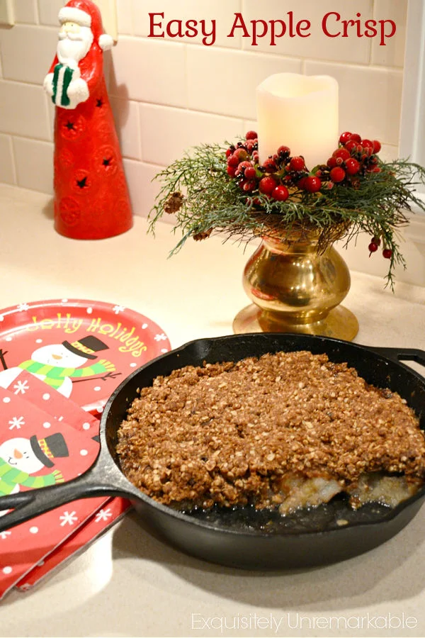 Easy Apple Crisp Recipe Pinterest Pin