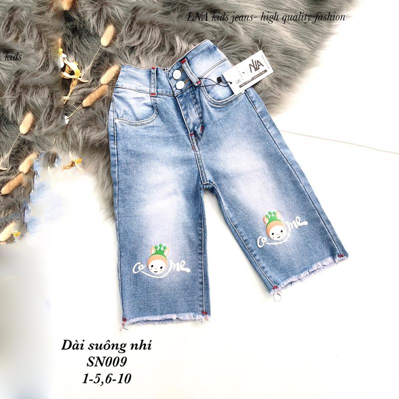 Quần Jeans Bé Gái Denim  Phối Thêu – LNA 159819