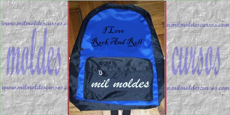 MOLDE MOCHILA DE ROCK