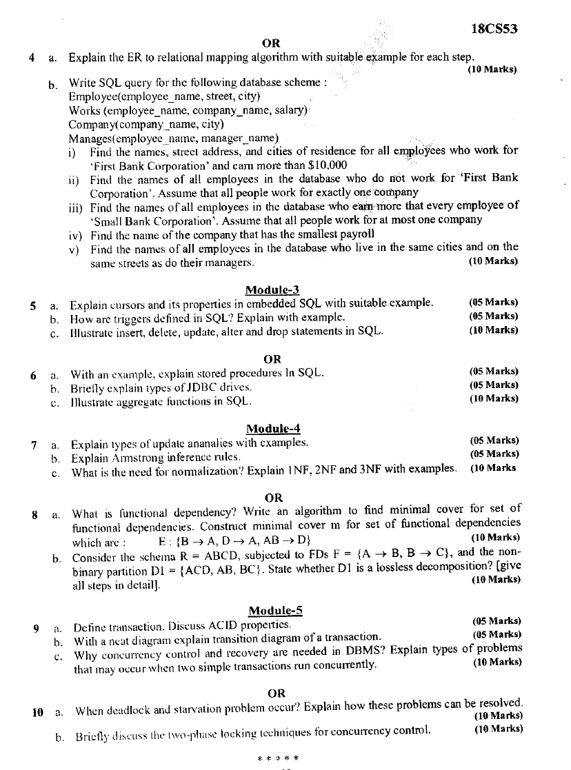 Visvesvaraya Technological University B.E. COMPUTER SCIENCE (CBCS ...