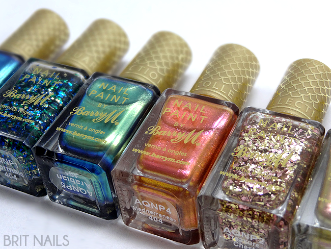 Barry M Aquarium Collection Swatches and Review | Brit Nails