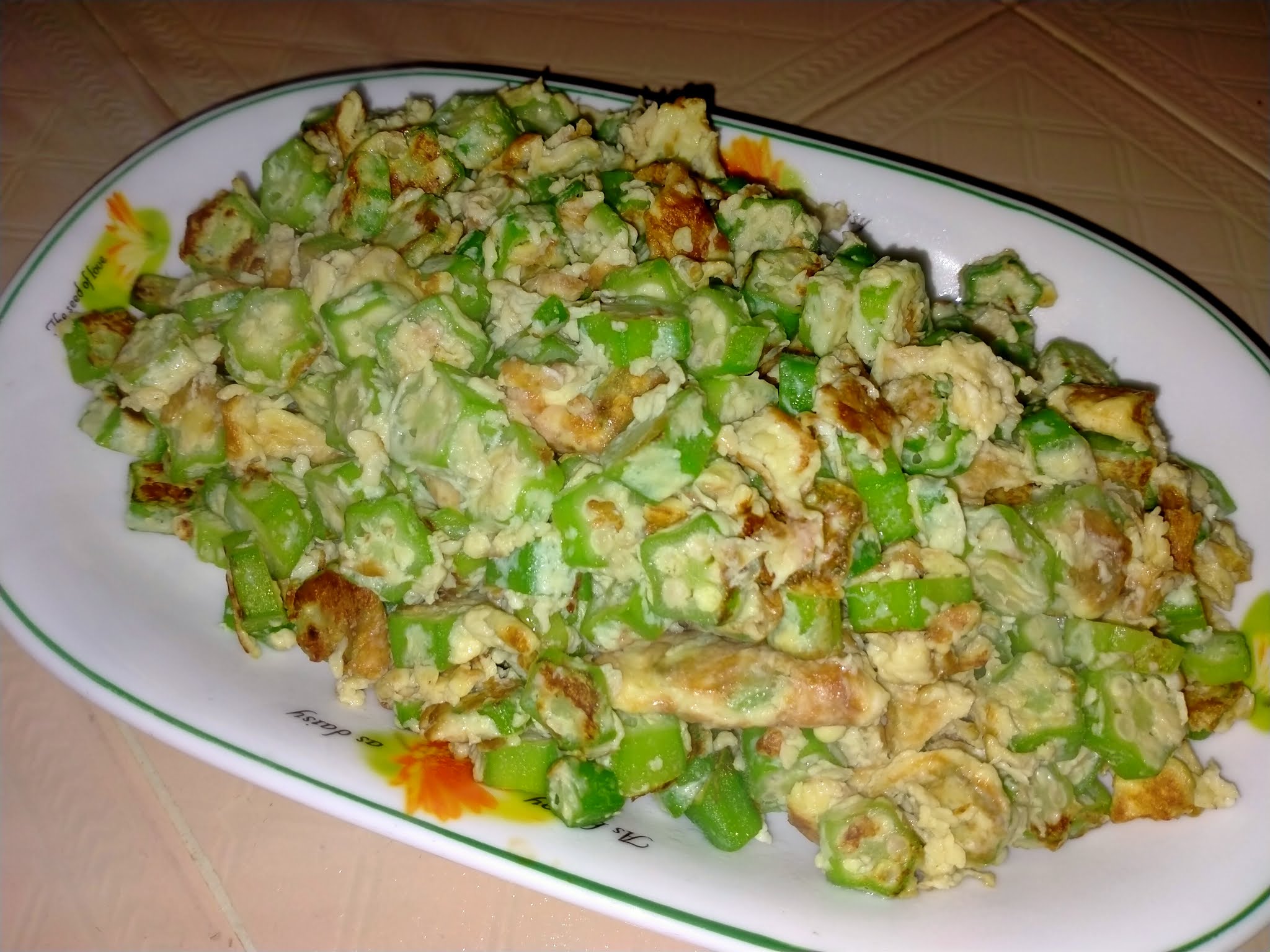 Cooking Pleasure FRIED OKRA WITH EGGS