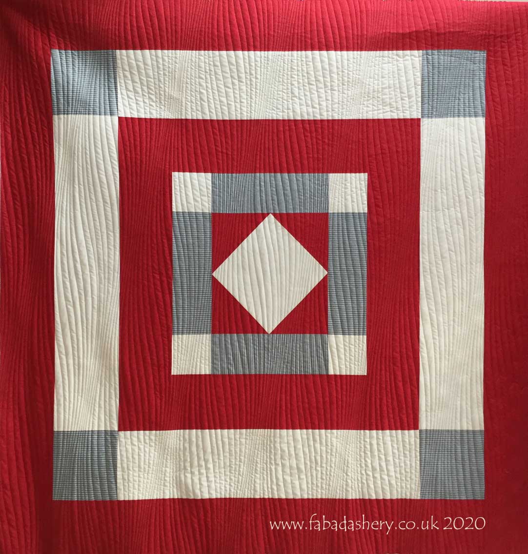 Fabadashery Longarm Quilting Traditional Welsh Quilt with a modern Fabadashery Longarm Quilting Traditional Welsh Quilt with a modern