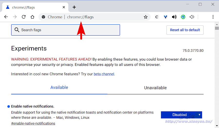 Google Chrome 閱讀模式