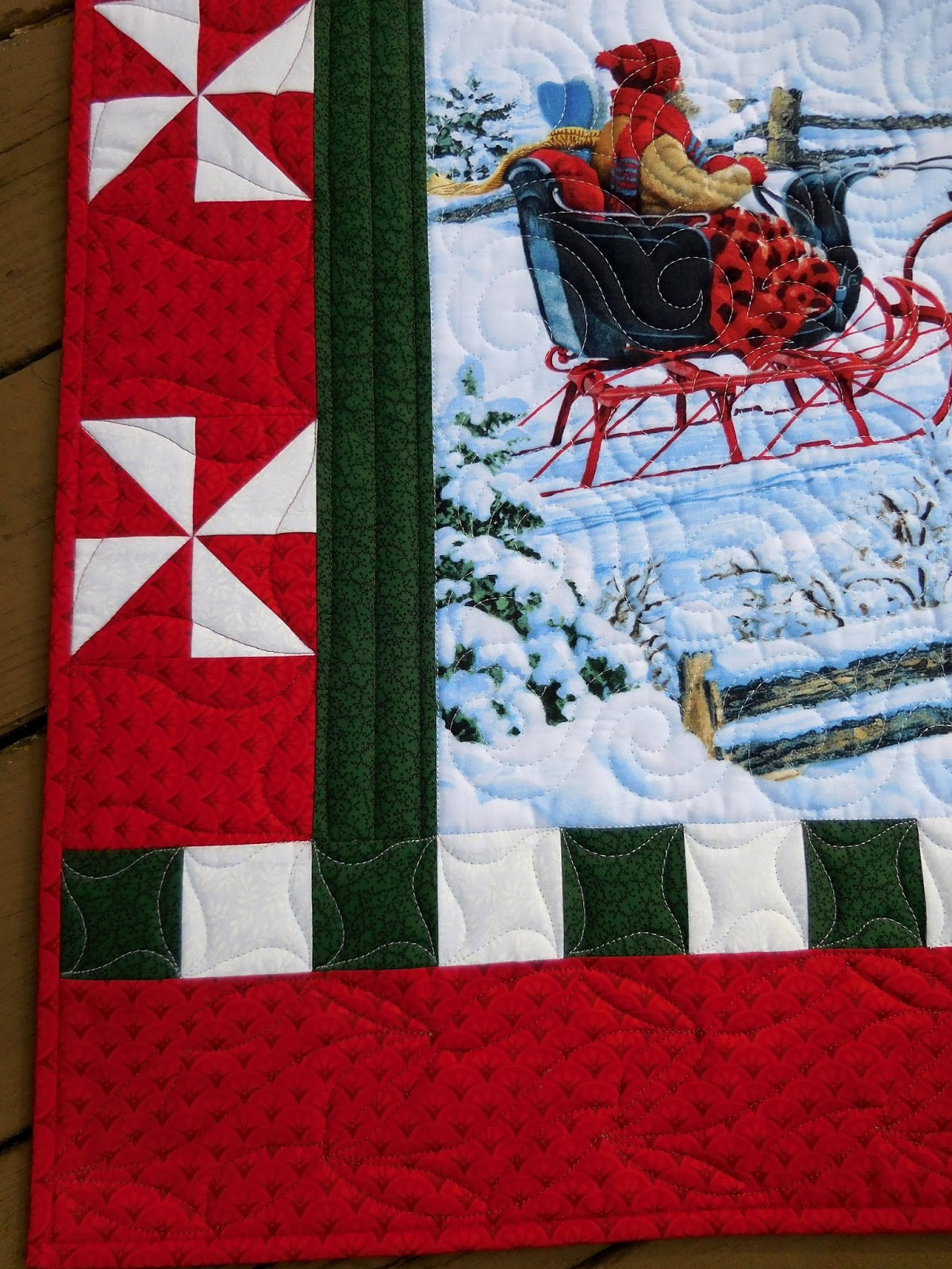 Vicki's Crafts and Quilting Wonky Sleigh Ride
