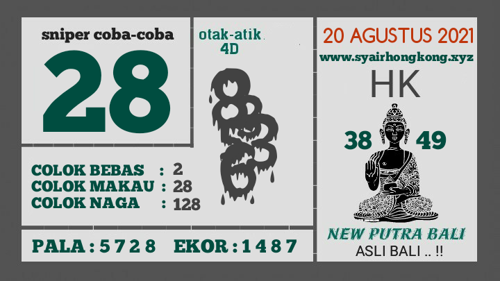 Kode syair togog hongkong jumat 20 agustus 2021 KODE SYAIR TOGOG