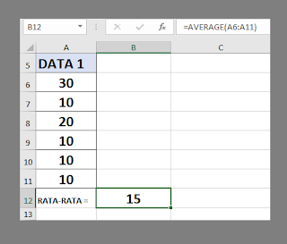 Rumus Rata Rata Excel Menggunakan Fungsi Average - Blog Tutorial