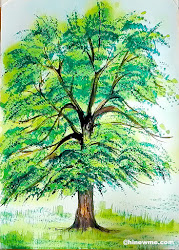 pine tree trees draw methods painting come class trunk line branches