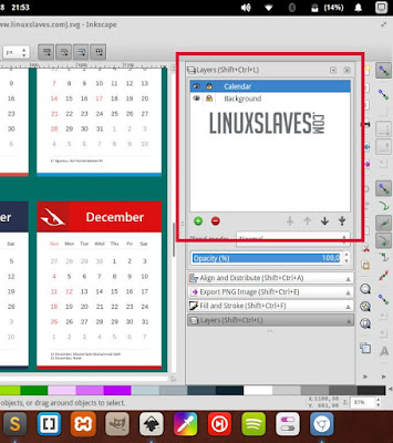 Opening Layerbox and Unlock Layer in Inkscape