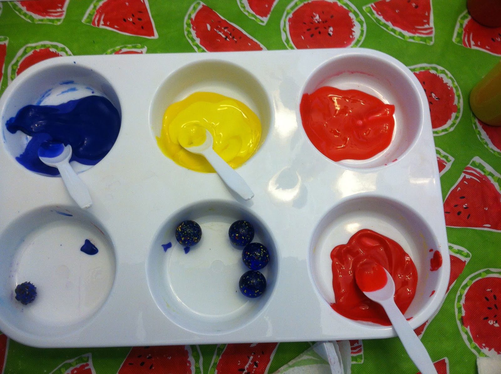 Crafts for Toddlers and Kids: Easy Marble Painting