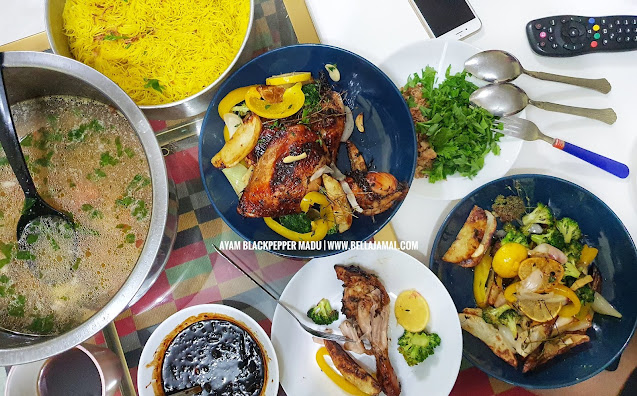 Resepi Air Fryer Ayam Bakar Madu Blackpepper
