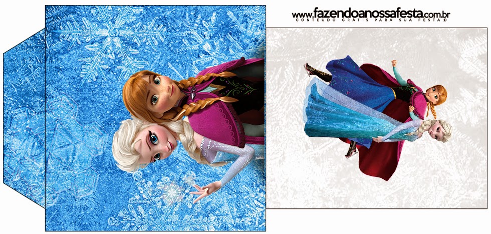 Frozen Nevando: Imprimibles Gratis para Fiestas. Para bolsita de té.
