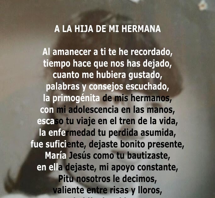 Poesia Ilustrada A La Hija De Mi Hermana