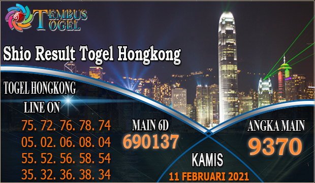 Shio Result Togel Hongkong - Hari Kamis 11 Februari 2021