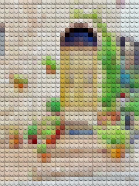 Turn photo into Lego pieces