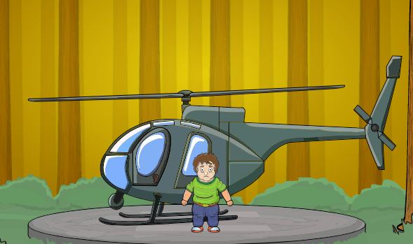 Chubby Boy Helicopter Escape