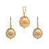 Yellow Gold and Pearl Jewellery Set