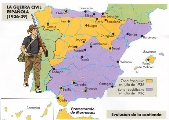 Hablineses Etapas de la Guerra Civil española
