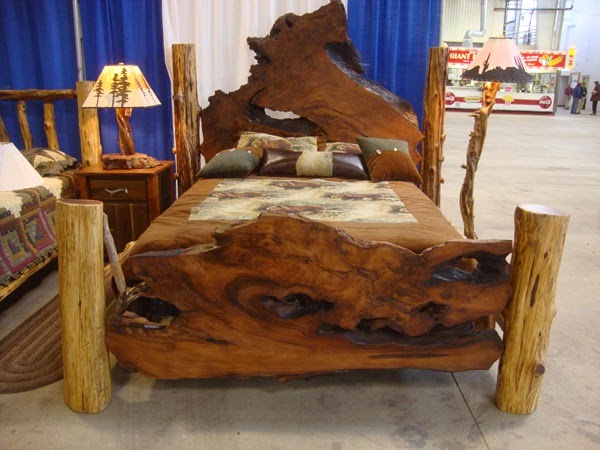 Rustic wood furniture