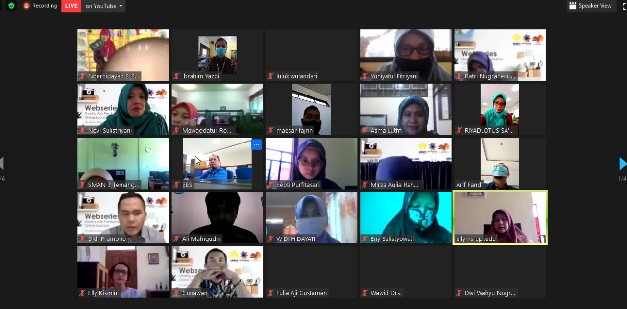 Laporan Webinar 1 Sharing Asyik Seputar Pembelajaran Online Sosiologi Mgmp Sosiologi Jateng