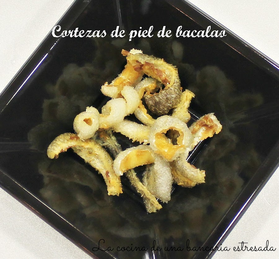 Cortezas de piel de bacalao