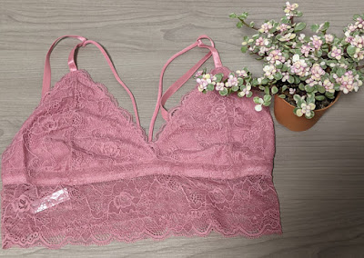 Red Blush Coloured Bralette from Our Bralette Club