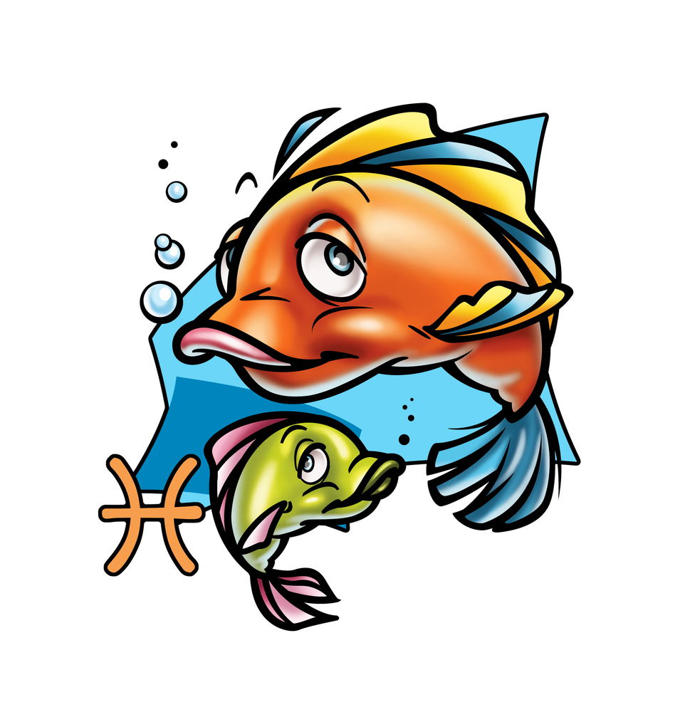Мысли рыб. Рыба мультяшная. Мультяшные рыбки. Знаки зодиака "рыбы". Веселые знаки зодиака рыбы