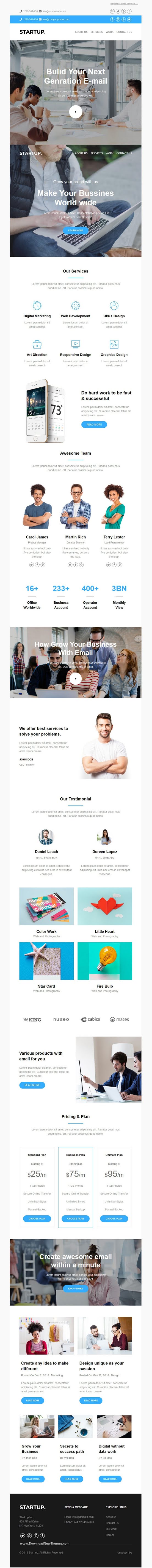 30+ Modules Responsive Email Template